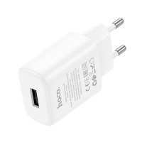 Адаптер мережевий Hoco Solid single Port charger C134A |1USB, 12W/2.4A|