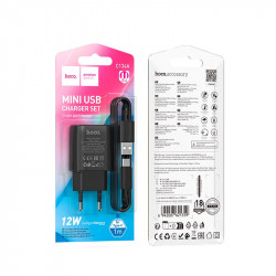 Адаптер мережевий Hoco Type-C Cable Solid single Port charger C134A |1USB, 12W/2.4A|