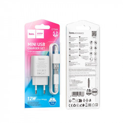 Адаптер мережевий Hoco Type-C Cable Solid single Port charger C134A |1USB, 12W/2.4A|