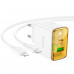 Адаптер мережевий Hoco Smart charger Type-C to Lightning Cable set CS42A |1Type-C/1USB, 30W/3A, PD/QC|