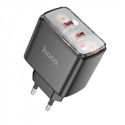 Адаптер мережевий Hoco Smart charger CS43A |2Type-C, 45W/3A, PD/QC|