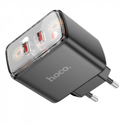 Адаптер мережевий Hoco Smart charger CS43A |2Type-C, 45W/3A, PD/QC|