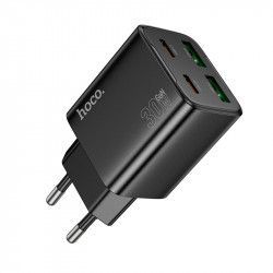 Адаптер мережевий HOCO Fundador four-port charger set N56 |2USB/2Type-C, 30W/3A, PD/QC|