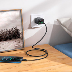 Адаптер мережевий HOCO Fundador four-port charger set N56 |2USB/2Type-C, 30W/3A, PD/QC|