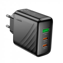 Адаптер мережевий HOCO Article charger CS26A |1USB/2Type-C, 45W/3A, PD/QC|