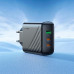 Адаптер мережевий HOCO Article charger CS26A |1USB/2Type-C, 45W/3A, PD/QC|