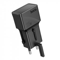 Адаптер мережевий Hoco universal travel charger AC24 Mini |1USB/1Type-C, 20W/3A, PD/QC|