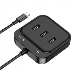 Hub адаптер Hoco Easy 4-in-1 converter HB31 (Type-C to USB2.0*4) (L = 0.2 M)