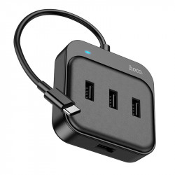 Hub адаптер Hoco Easy 4-in-1 converter HB31 (Type-C to USB2.0*4) (L = 0.2 M)
