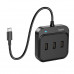 Hub адаптер Hoco Easy 4-in-1 converter HB31 (Type-C to USB2.0*4) (L = 0.2 M)