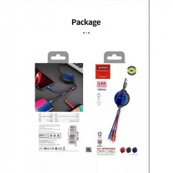 Кабель Combo Micro USB + Lightning + Type-C Joyroom s-m 365