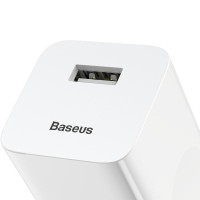 Адаптер мережевий BASEUS for Qi quick charge |1USB, 2.4A,QC3.0| (CCALL-BX02)