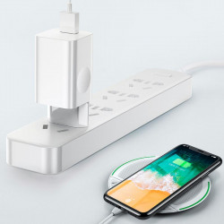 Адаптер мережевий BASEUS for Qi quick charge |1USB, 2.4A,QC3.0| (CCALL-BX02)