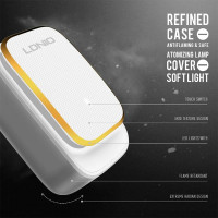 Адаптер мережевий LDNIO Micro USB Cable Touch Light A2205 |2USB, 2.4A|