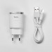 Адаптер мережевий Hoco Thunder Micro cable C37A |1USB, 2.4A|