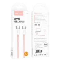 Кабель HOCO Source 60W charging data Cable Type-C to Type-C X104 |2M|
