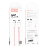 Кабель HOCO Source 60W charging data Cable Type-C to Type-C X104 |1M|