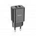 Адаптер мережевий HOCO Maker dual port charger N25 |2USB, 2.1A|