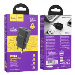 Адаптер мережевий HOCO Maker dual port charger N25 |2USB, 2.1A|