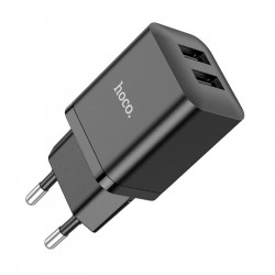 Адаптер мережевий HOCO Maker dual port charger N25 |2USB, 2.1A|