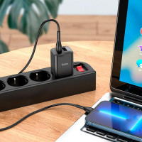 Адаптер мережевий Hoco Lightning Cable Maker dual port charger set N25 |2USB, 2.1A|