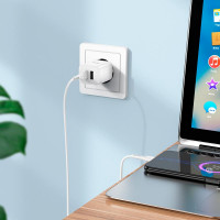 Адаптер мережевий Hoco Micro USB Cable Maker dual port charger set N25 |2USB, 2.1A|