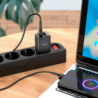 Адаптер мережевий Hoco Micro USB Cable Maker dual port charger set N25 |2USB, 2.1A|