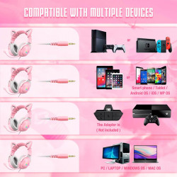 Навушники ONIKUMA Gaming CAT with LED X11
