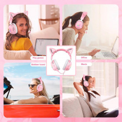 Навушники ONIKUMA Gaming CAT with LED X11