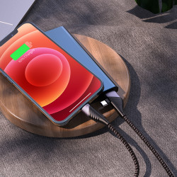 Кабель Hoco Combo 2in1 USB to Type-C / Lightning Freeway PD charging data cable U95 |1.2M, 20W, 2.4A|