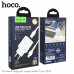 Адаптер мережевий Hoco Type-C Cable Ardent charger set N1 |1USB, 2.4A, 12W| (Safety Certified)