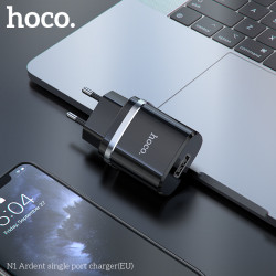 Адаптер мережевий HOCO Ardent single port charger N1 |1USB, 2.4A, 12W| (Safety Certified)