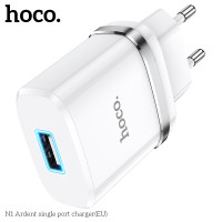Адаптер мережевий HOCO Ardent single port charger N1 |1USB, 2.4A, 12W| (Safety Certified)