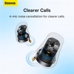 Навушники BASEUS Bowie True Wireless Earphones WM05 |BT5.2, 35/400mAh, ANC, 5h| (NGTW200002)