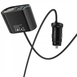 Адаптер автомобільний Hoco Companheiro Front and Rear Seat Cigarette Lighter Z35A |3USB, 2.4A, 100W|