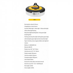 Кемпінгова лампа C LED стрічкою 10м D88-1 |Type-C, 5h|