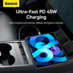 Baseus T-Space Series HUB for Tesla Cars With a retractable 45W type-C cable |2USB/2Type-C|