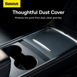 Baseus T-Space Series HUB for Tesla Cars With a retractable 45W type-C cable |2USB/2Type-C|