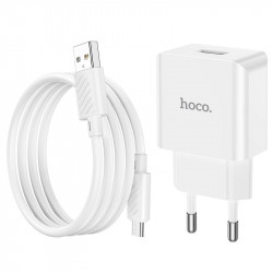 Адаптер мережевий HOCO Leisure Micro USB cable single port charger C106A |1USB, 10.5W/2.1A|