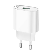 Адаптер мережевий HOCO Fighter single port charger C109A |1USB, 18W/3A, QC|
