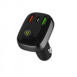 Адаптер автомобільний Ldnio with Bluetooth FM C704Q |2USB/1Type-C, PD/QC4.0, 36W|