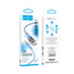 Кабель HOCO 3.5 mm to Type-C Transparent Discovery Edition Digital audio conversion cable UPA25 |1M|