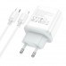 Адаптер мережевий HOCO Type-C to Lightning Cable Stage dual Port charger set C105A |1USB/1Type-C, 20W/3A, PD/QC|