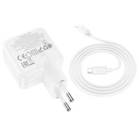 Адаптер мережевий HOCO Type-C to Lightning Cable Lucky dual-port charger set C111A |1USB/1Type-C, 30W/3A, PD/QC|