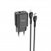 Адаптер мережевий Hoco Type-C to Lightning Cable founder charger set N28 |1USB/1Type-C, 20W/3A, PD/QC|