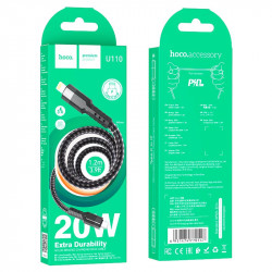 Кабель Hoco Type-C to Lightning charging data cable U110 |1.2m, 20W, 3A|