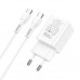Адаптер мережевий HOCO Type-C to Type-C Cable founder charger set N28 |1USB/1Type-C, 20W/3A, PD/QC|