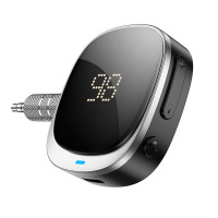 Аудіоадаптер універсальний HOCO Travel car AUX BT receiver E80 |BT5.3, AUX|