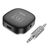 Аудіоадаптер універсальний HOCO Travel car AUX BT receiver E80 |BT5.3, AUX|