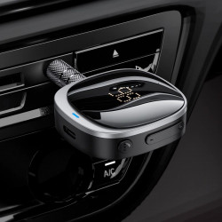Аудіоадаптер універсальний HOCO Travel car AUX BT receiver E80 |BT5.3, AUX|